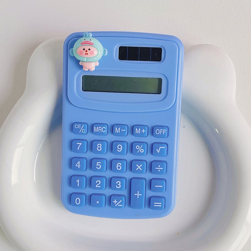 Mini Calculator Cute Cartoon Portable Creative Calculator For Primary School Students Small Handheld Cute Portable - Image 1